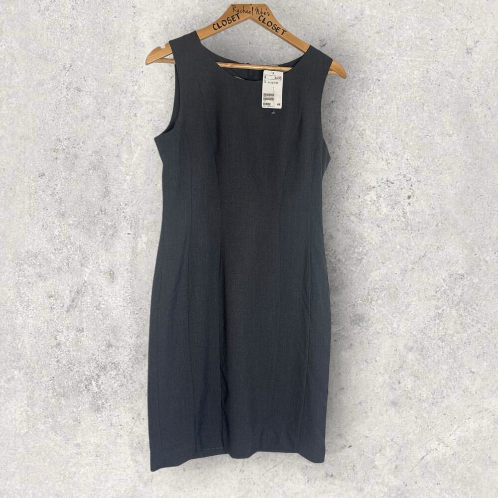 Chic Heather Gray Sleeveless Aline Madmen Dress | H&M Size 12 NWT